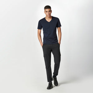 M V Neck Tee navy M