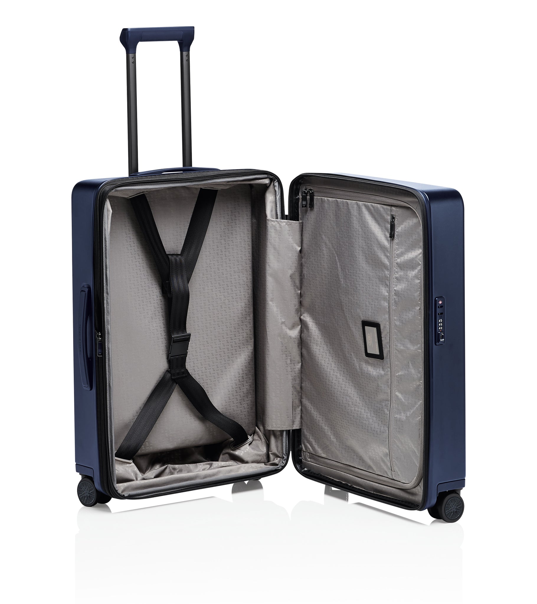 Roadster Hardcase 4W Trolley M Darkblue Matt