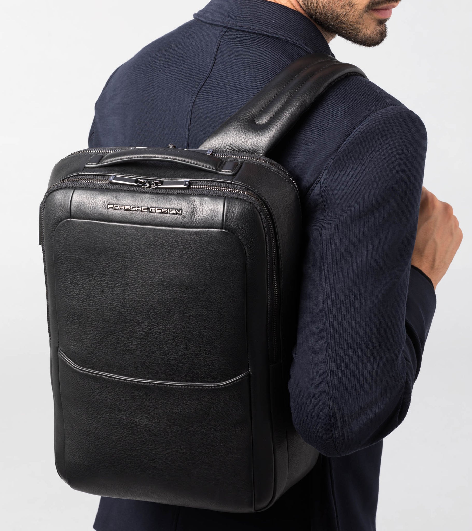 Roadstar Leather Backpack S1 black