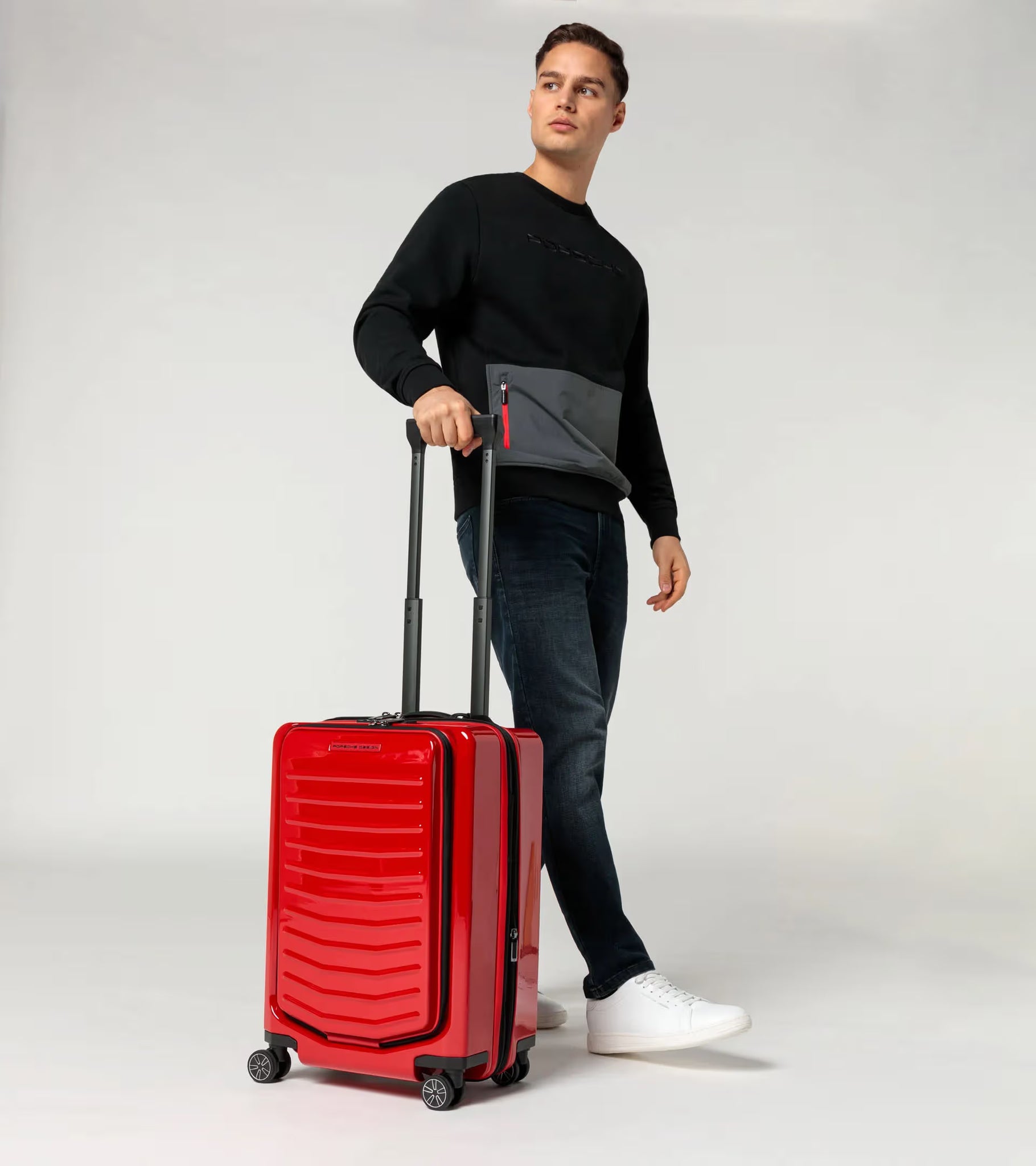 Roadster hardcase business trolley S Indian red